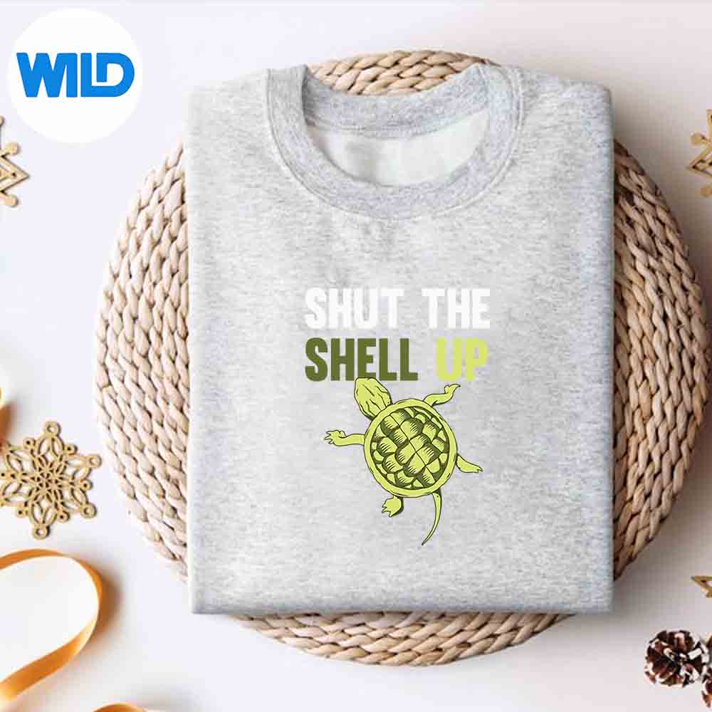 Alternative view of Shut The Shell Up Vintage SVG PNG