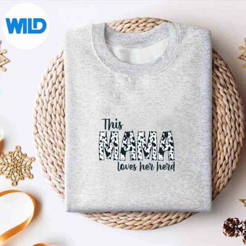 This Mama Loves Her Herd Mothers Day Cow Pattern SVG PNG Digital Download 4 ThisMamaLovesHerHerdMothersDayCowPatternsweater