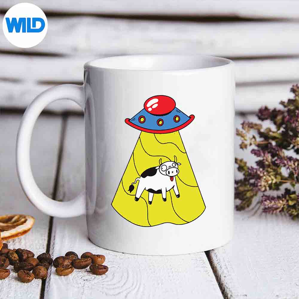 Ufo Cow Alien Abduction Vintage Silhouette SVG PNG 1 Ufo Cow Alien Abduction Vintage Silhouette SVG PNG