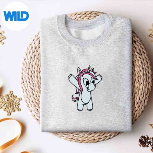 Unicorn With Arms Up Vintage Design for Cricut 4 UnicornWithArmsUpVintagesweater