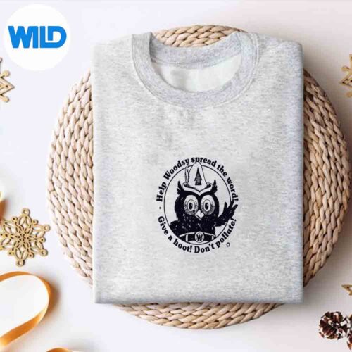 Woodsy Owl Give A Hoot Dont Pollute Vintage Digital Design 4 WoodsyOwlGiveAHootDontPolluteVintagesweater