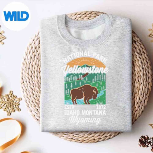 Yellowstone Us National Park Bison Buffalo Vintage Overjoyed Great SVG PNG Digital Design 4 YellowstoneUsNationalParkBisonBuffaloVintageOverjoyedGreatsweater