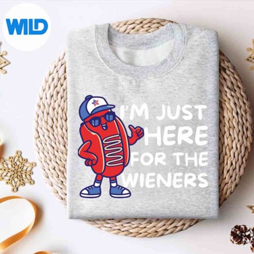 4th Fourth Of July Just Here For The Wieners Hot Dog SVG Cut File 4 4thFourthOfJulyJustHereForTheWienersHotDogsweater