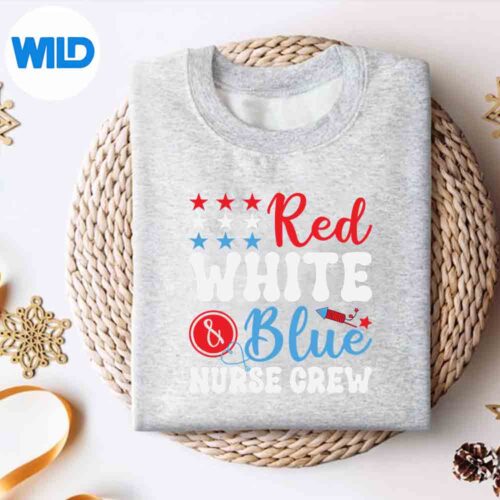 4th Of July Red White Blue Nurse Crew Patriotic Nurse SVG PNG 4 4thOfJulyRedWhiteBlueNurseCrewPatrioticNursesweater