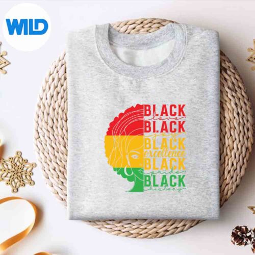 Afro Woman Juneteenth Melanin Pride African American SVG PNG Download 4 AfroWomanJuneteenthMelaninPrideAfricanAmericansweater