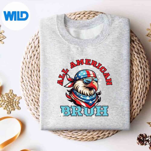 All American Bruh Bald Eagle Sunglasses 4th Of July SVG PNG Digital Design 4 AllAmericanBruhBaldEagleSunglasses4thOfJulysweater