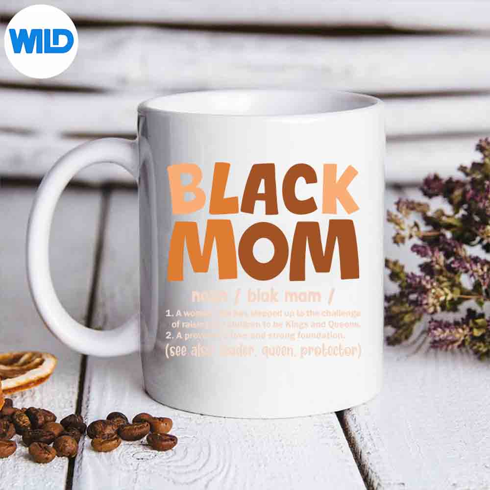 BlackMomMelaninDefinitionAfricanAmericanMothersDaymug