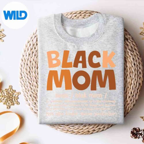 BlackMomMelaninDefinitionAfricanAmericanMothersDaysweater