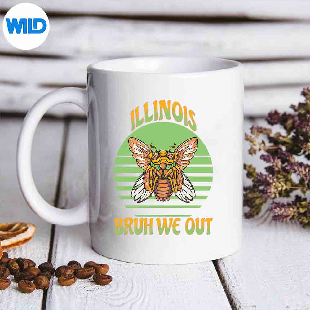 Bruh We Out Cicada Illinois For Teachers Design for Cricut