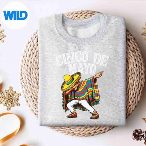 CincoDeMayoDabbingMexicanPonchoSombreroHatsweater