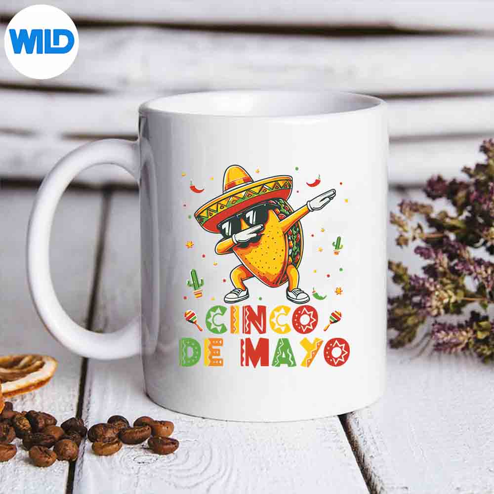 Cinco De Mayo For Mexican Fiesta Tacos Silhouette SVG PNG