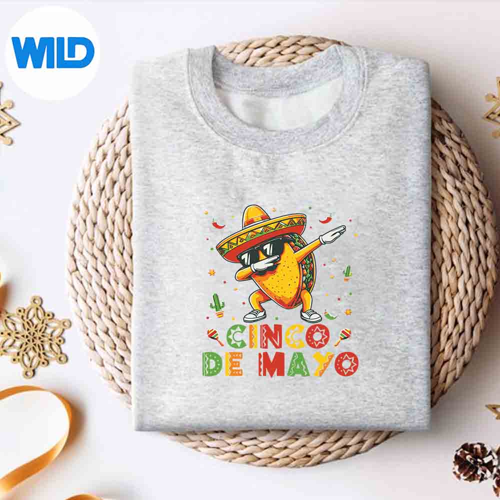 Alternative view of Cinco De Mayo For Mexican Fiesta Tacos Silhouette SVG PNG