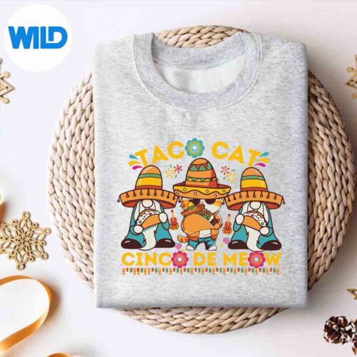 Cinco De Mayo Gnomes Mexican Styletaco Cats Cinco De Meow SVG PNG Download 4 CincoDeMayoGnomesMexicanStyletacoCatsCincoDeMeowsweater