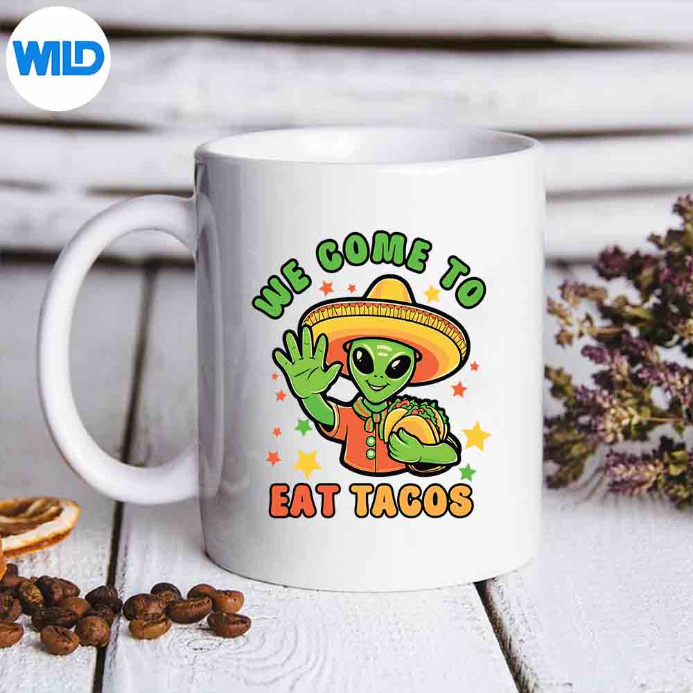 Cinco De Mayo Mexican Alien Eat Tacos PNG SVG for Cricut 1 Cinco De Mayo Mexican Alien Eat Tacos PNG SVG for Cricut
