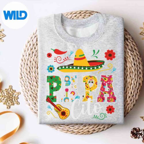 CincoDeMayoPapacitoFlowerPapaCitoMexicanAmusedsweater