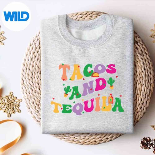 Cinco De Mayo Tacos And Tequila Groovy Digital Design 4 CincoDeMayoTacosAndTequilaGroovysweater