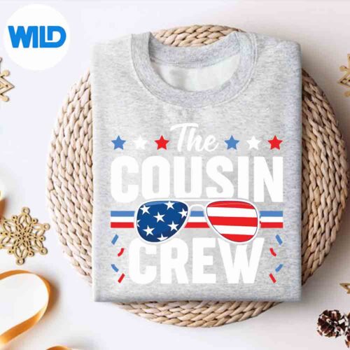 Cousin Crew 4th Of July Patriotic American Family Matching Keen Wonderful Silhouette SVG PNG Cut File 4 CousinCrew4thOfJulyPatrioticAmericanFamilyMatchingKeenWonderfulsweater