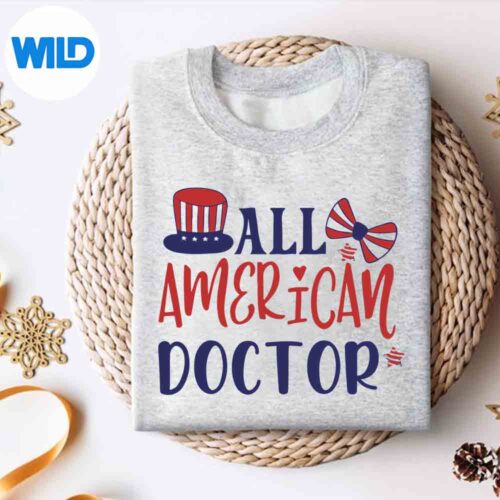 Doctor All American Wear 4th Of Julymatching SVG PNG Digital Download 4 DoctorAllAmericanWear4thOfJulymatchingsweater