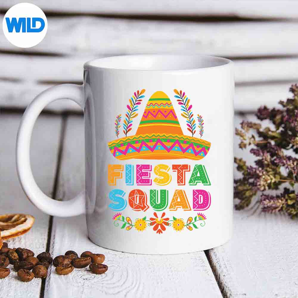 Fiesta Squad Tacos Mexican Party Fiesta Squad Cinco De Mayo Digital Design