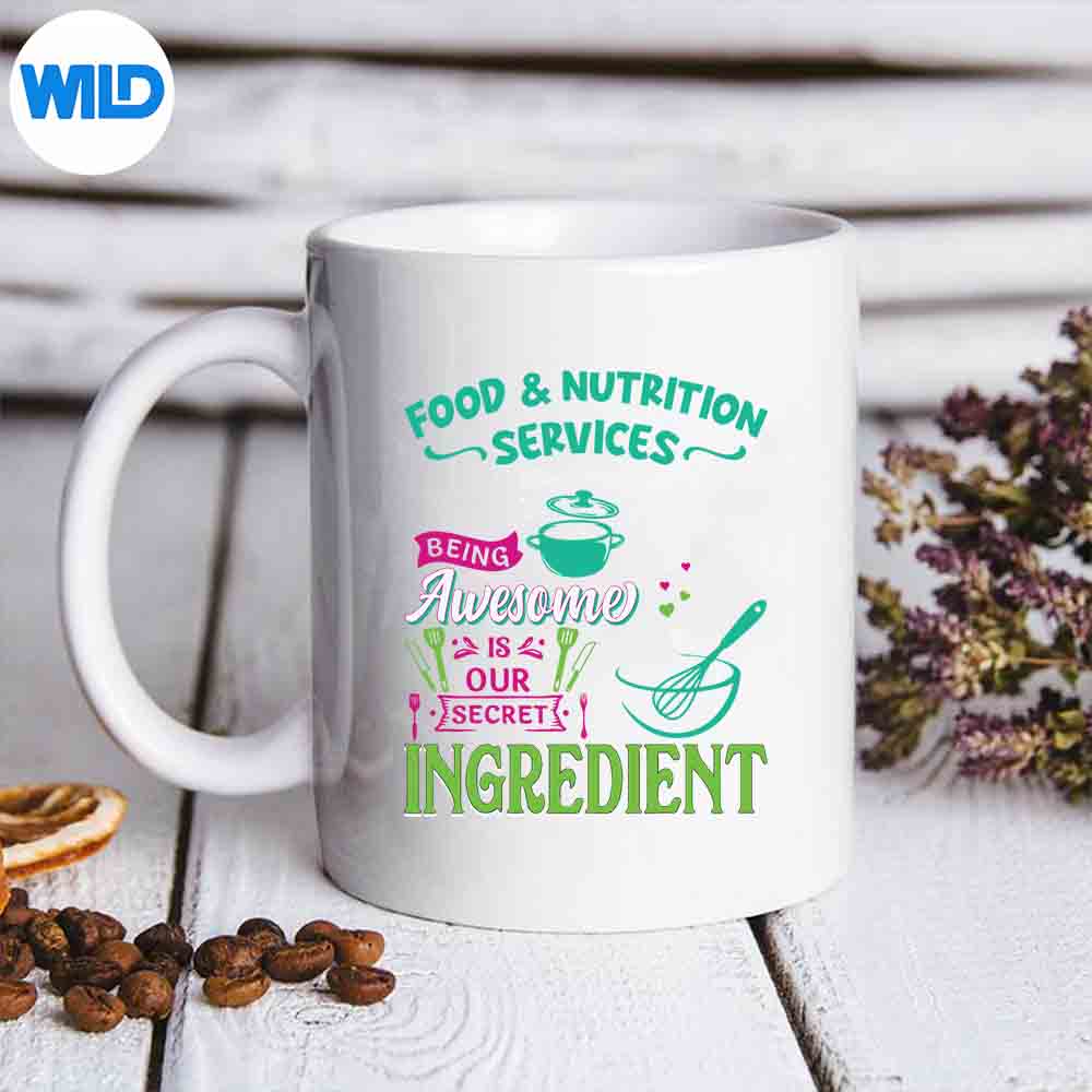 Food Nutrition Services Being Awesome Lunch Lady SVG PNG Cut File