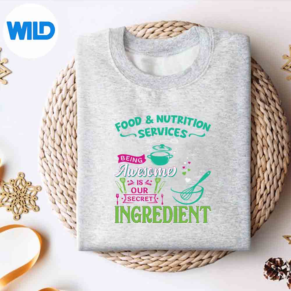 Alternative view of Food Nutrition Services Being Awesome Lunch Lady SVG PNG Cut File