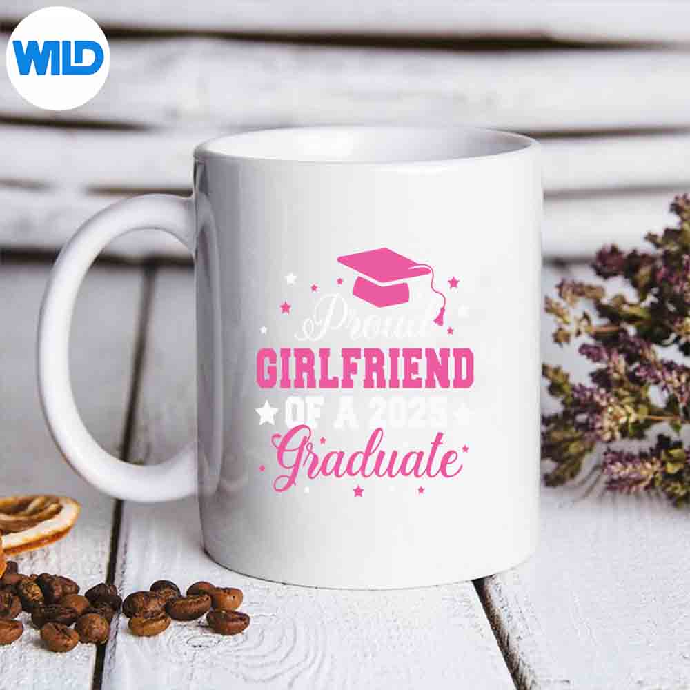Graduation Party Proud Girlfriend Of A 2025 Graduate Vector Design