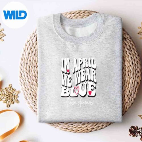 GroovyInAprilWeWearBlueAutismAwarenessAdhdAsdsweater