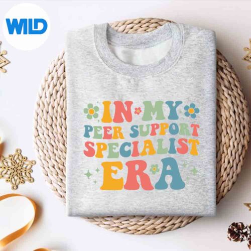 Groovy In My Peer Support Specialist Era Retro Vector Design 4 GroovyInMyPeerSupportSpecialistEraRetrosweater