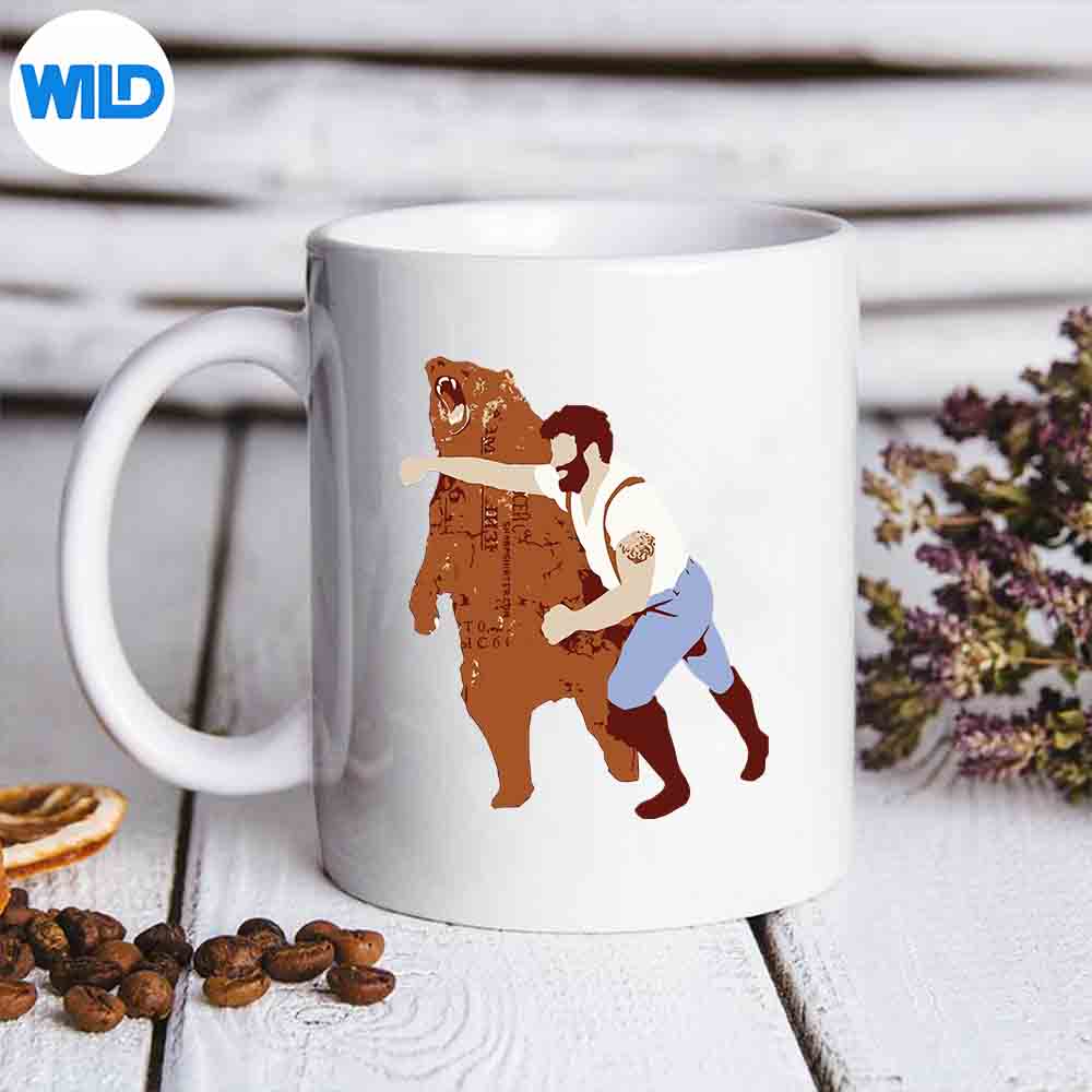 Guy Punching Bear Vintage SVG PNG Cut File 7 GuyPunchingBearVintagemug
