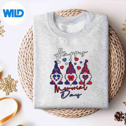 Happy Memorial Day With Usa Flag Gnomes SVG Cut File 4 HappyMemorialDayWithUsaFlagGnomessweater