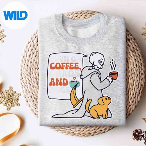 I Run On Coffee Chaos And Dogs Silhouette SVG PNG 4 IRunOnCoffeeChaosAndDogssweater