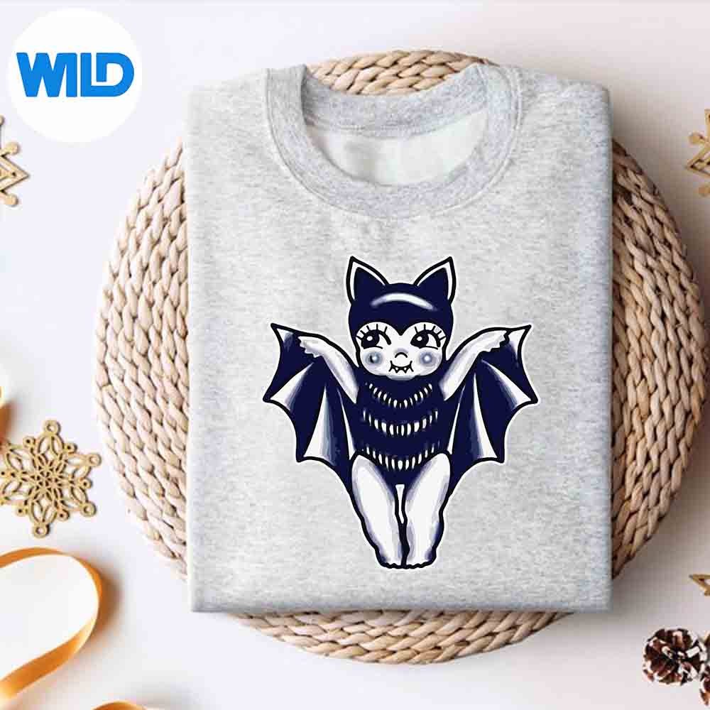 Kewpie Baby Vampire Bat Traditional Tattoo Flash SVG PNG Digital Download 2 Kewpie Baby Vampire Bat Traditional Tattoo Flash SVG PNG Digital Download - Image 2