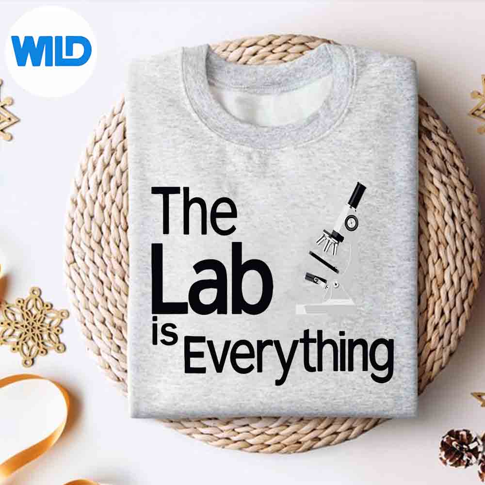 Alternative view of Laboratory Microscope The Lab Is Everything Lab Week Silly Vintage SVG PNG