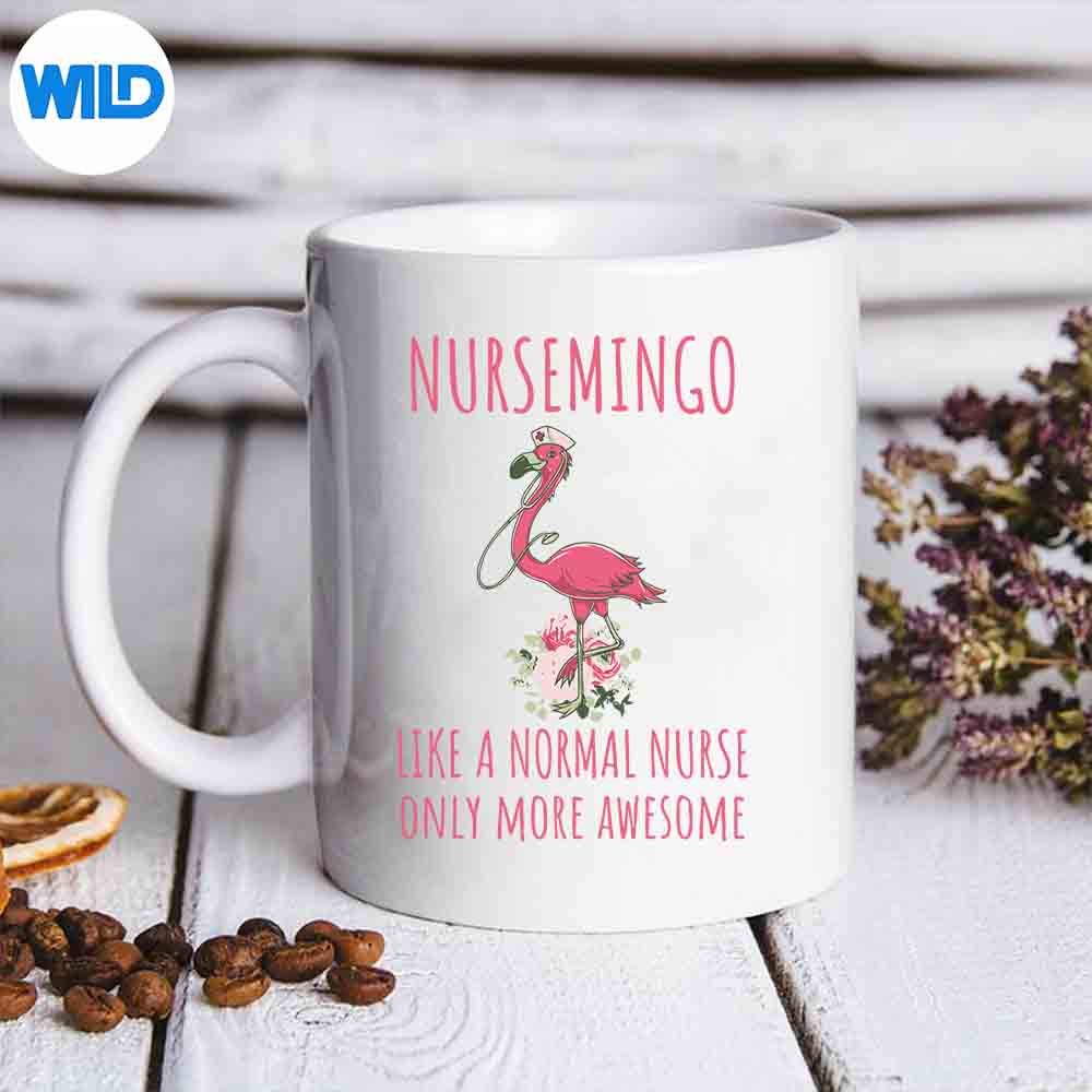 NursemingoLikeANormalNurseOnlyMoreAwesomeFlamingomug