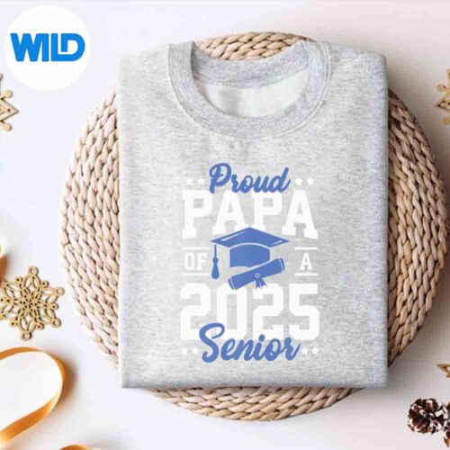 PapaSenior2025ProudPapaOf2025SeniorGraduatesweater