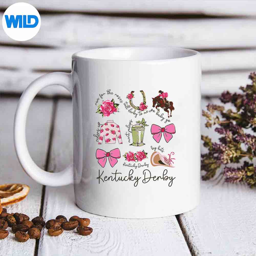 Pink Coquette Bow Derby Day Horse Racing Derby SVG PNG Digital Download 6 PinkCoquetteBowDerbyDayHorseRacingDerbymug