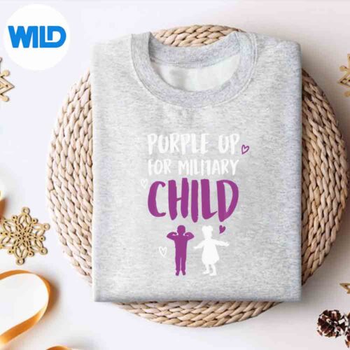 Purple Up For Military Military Child Month Funny Great Silhouette SVG PNG Cut File 4 PurpleUpForMilitaryMilitaryChildMonthFunnyGreatsweater