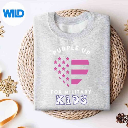 Purple Up For Military Military Child Months SVG PNG 4 PurpleUpForMilitaryMilitaryChildMonthssweater