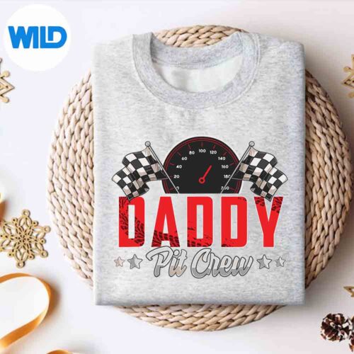 RaceCarPartyRacingFamilyDaddyPitCrewsweater