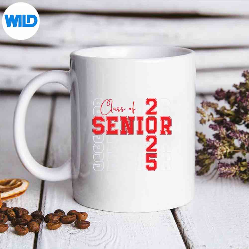 Senior 2025 Class Of 2025 Graduation Or First Day Of School Silhouette SVG PNG