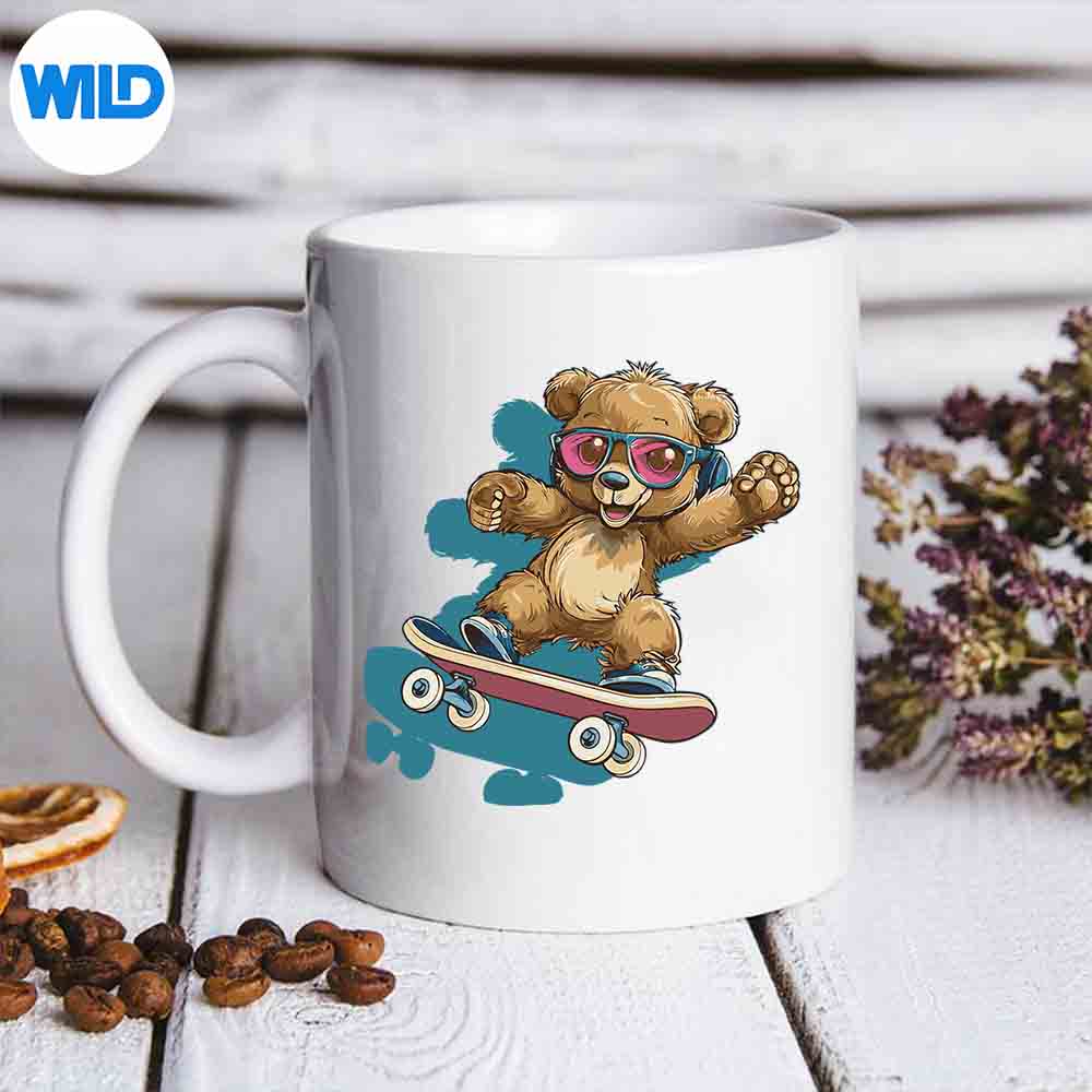 SkateboardTeddyVintagemug