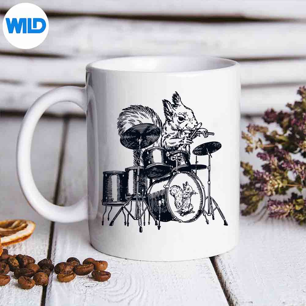 Squirrel Playing Drums Drummer Drumming Musician Band SVG PNG Download 7 SquirrelPlayingDrumsDrummerDrummingMusicianBandmug