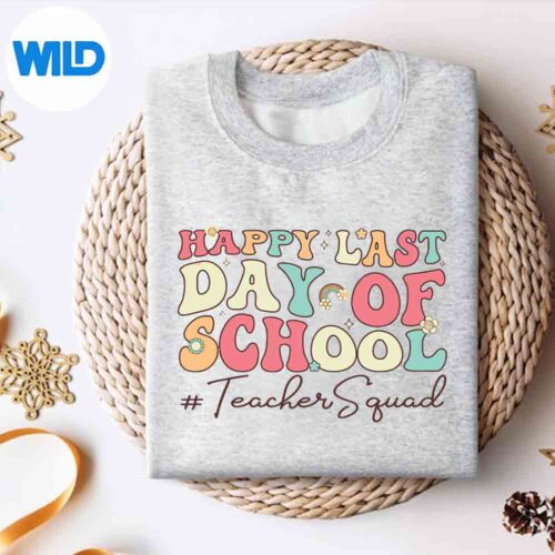 TeacherSquadGraduationCuteGroovyLastDayOfSchoolsweater