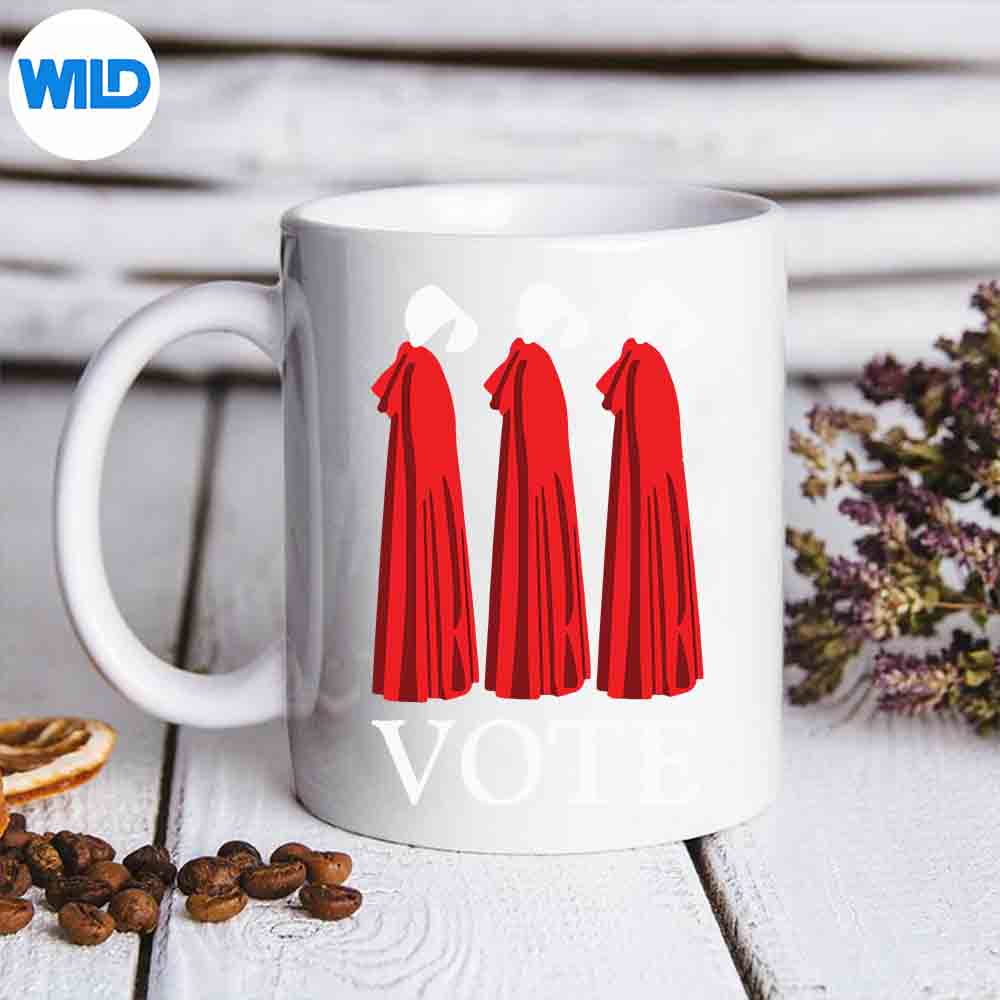 Vote Handmaids Vote Feminist Vintage SVG PNG Cut File