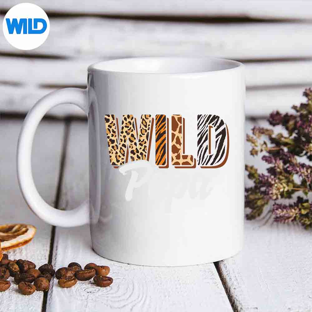 WildPapaZooBornTwoBeWildBdaySafariJungleAnimalmug