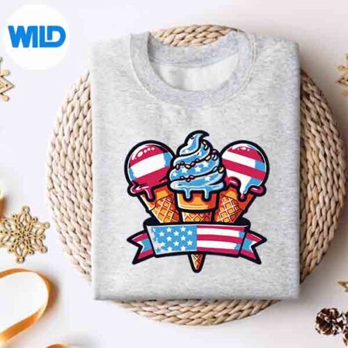 3IceCreamsLoverIceCreamDayIceCreamParty4thOfJulysweater
