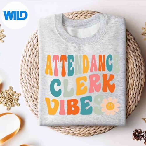 Attendance Clerk Vibes Retro Day Of School Secretary PNG SVG for Cricut 4 AttendanceClerkVibesRetroDayOfSchoolSecretarysweater