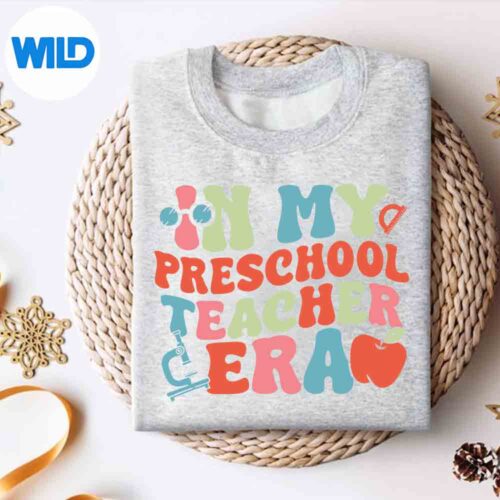 BackToSchoolInMyTeacherEraPreschoolsweater