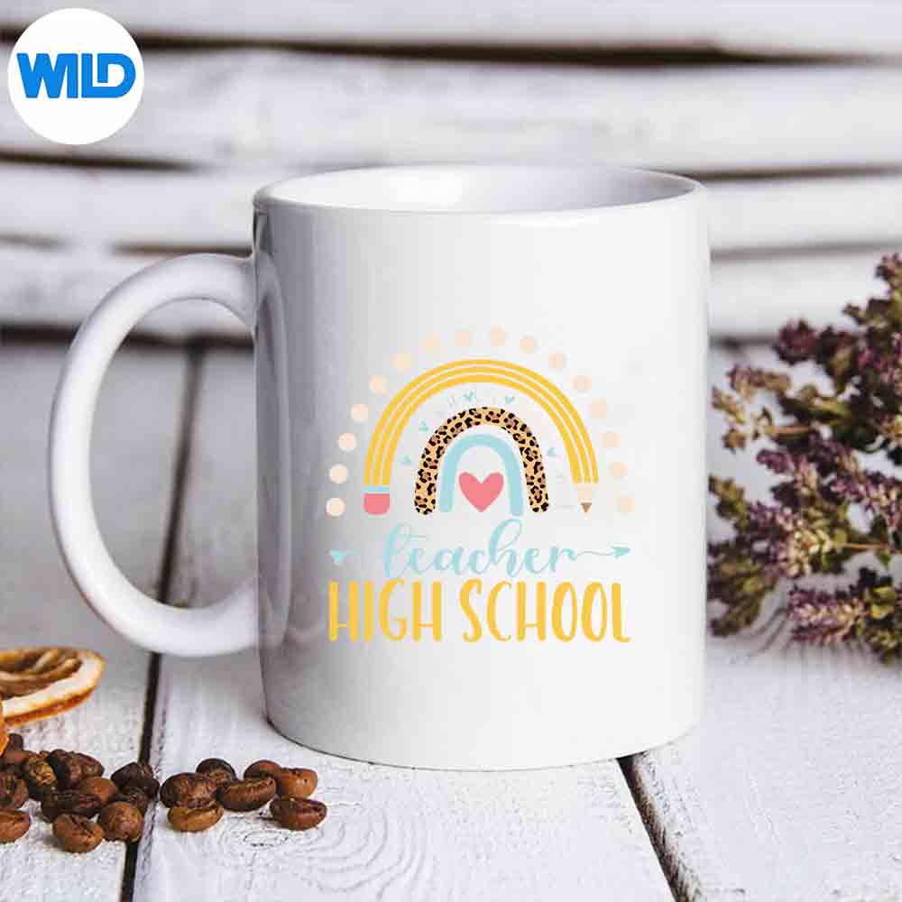 Back To School Teacher High School Happy Vintage PNG SVG for Cricut