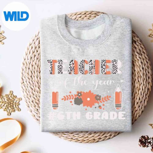 Back To School Teacher Of The Year Grade Design for Cricut 4 BackToSchoolTeacherOfTheYearGradesweater